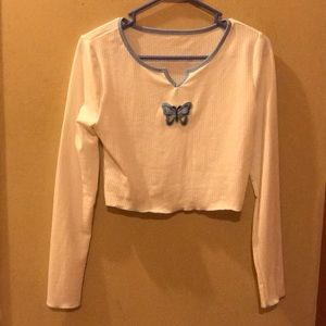 Butterfly long sleeve top